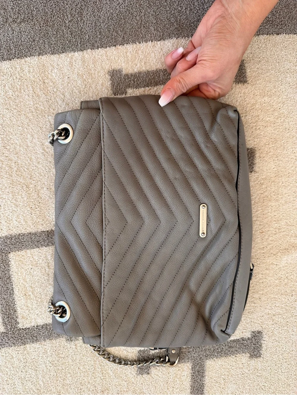 Rebecca minkoff shoulder bag gray